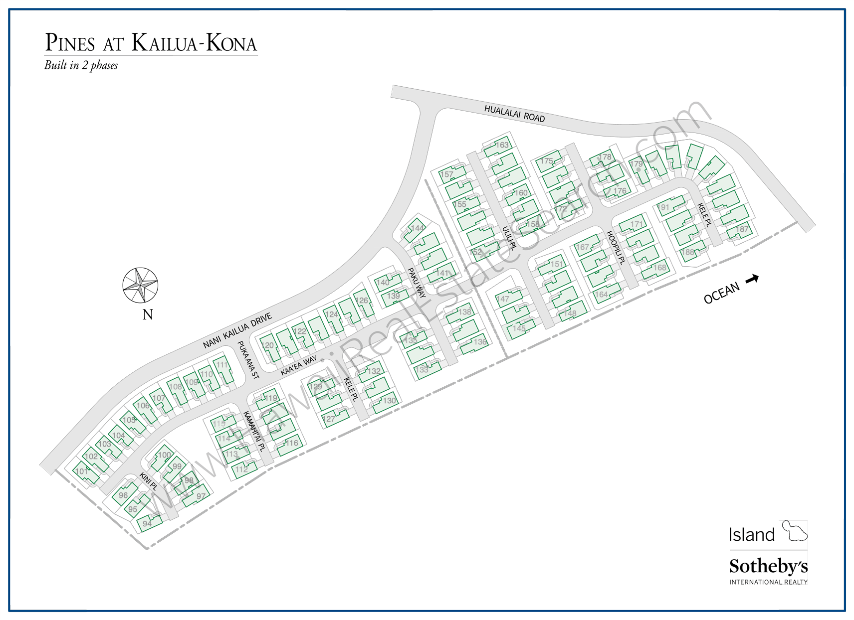 Pines at Kailua Kona Property Map